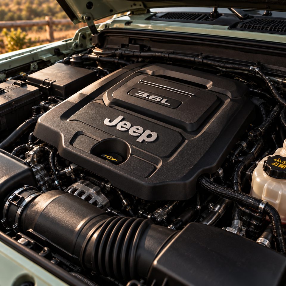 Motor del Jeep Wrangler