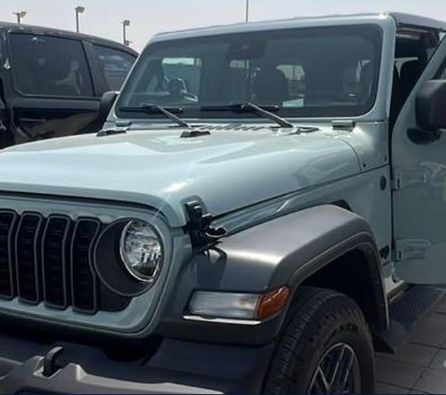 Vista frontal en tres cuartos del Jeep Wrangler original