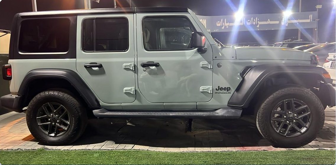Vista lateral del Jeep Wrangler original